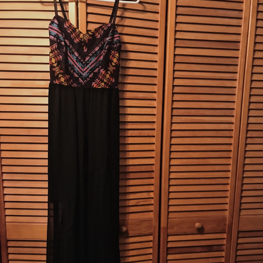 Black maxi dress